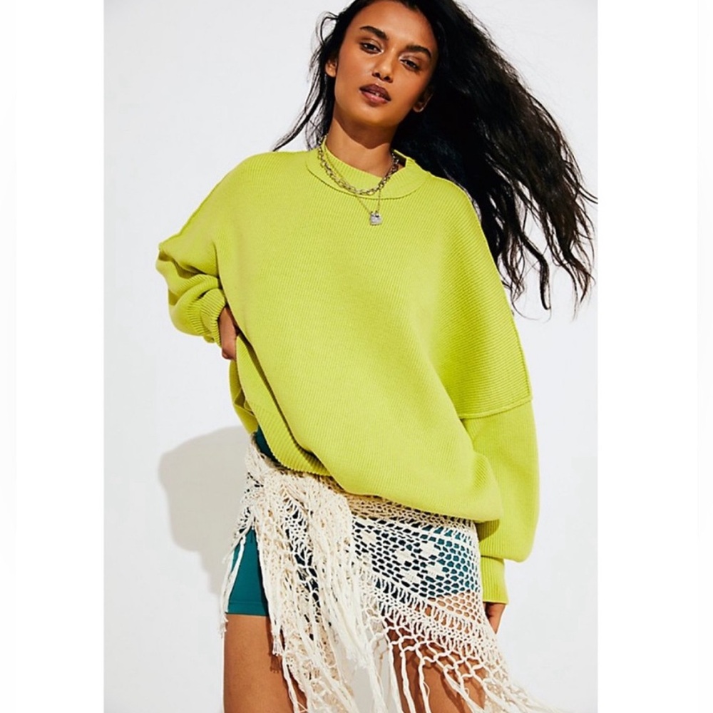 Free People Easy Street Tunic - bright green
